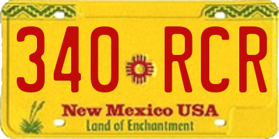NM license plate 340RCR