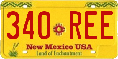 NM license plate 340REE