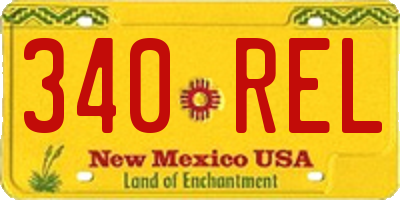 NM license plate 340REL
