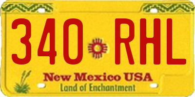 NM license plate 340RHL