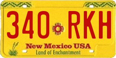 NM license plate 340RKH