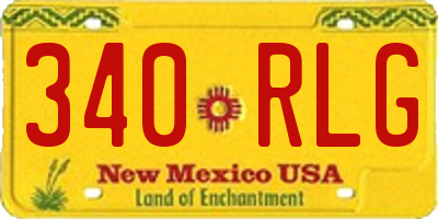 NM license plate 340RLG