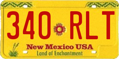 NM license plate 340RLT