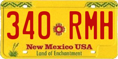NM license plate 340RMH