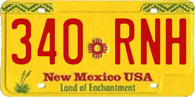 NM license plate 340RNH