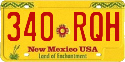 NM license plate 340RQH