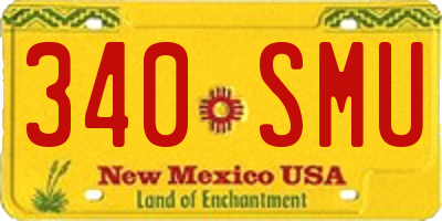 NM license plate 340SMU