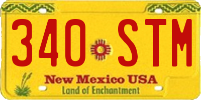 NM license plate 340STM