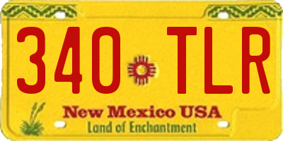 NM license plate 340TLR