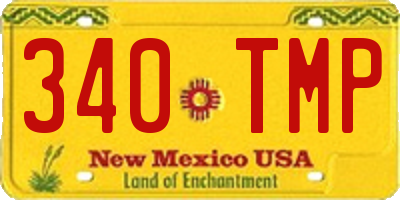 NM license plate 340TMP