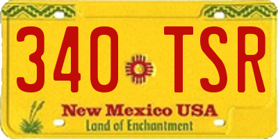 NM license plate 340TSR