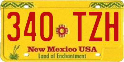NM license plate 340TZH