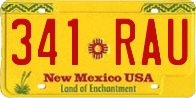 NM license plate 341RAU