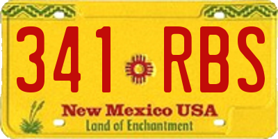 NM license plate 341RBS