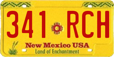 NM license plate 341RCH