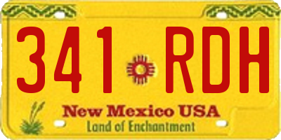 NM license plate 341RDH