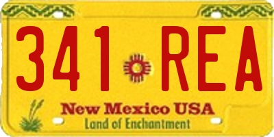 NM license plate 341REA