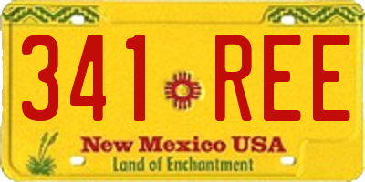 NM license plate 341REE