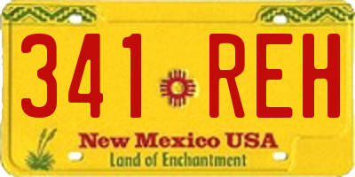 NM license plate 341REH