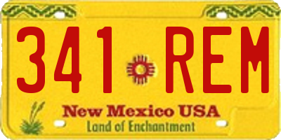 NM license plate 341REM