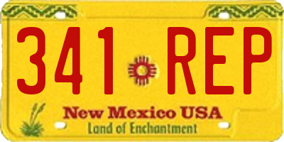 NM license plate 341REP