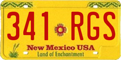 NM license plate 341RGS