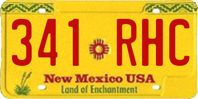 NM license plate 341RHC