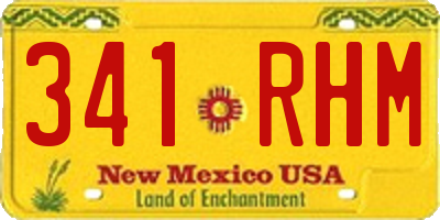 NM license plate 341RHM