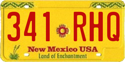 NM license plate 341RHQ