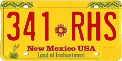 NM license plate 341RHS