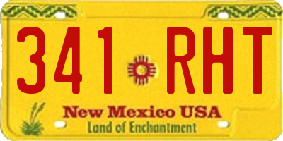 NM license plate 341RHT