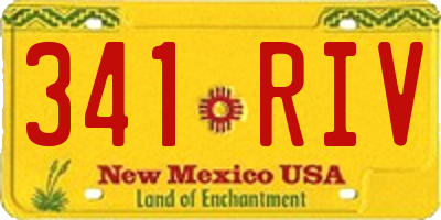 NM license plate 341RIV