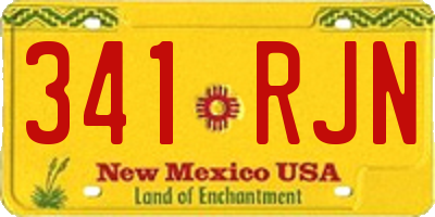 NM license plate 341RJN