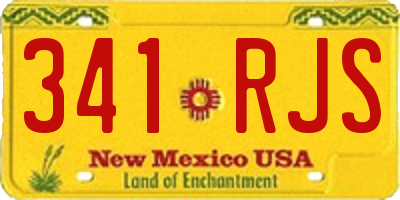 NM license plate 341RJS