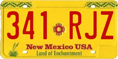 NM license plate 341RJZ
