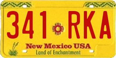 NM license plate 341RKA