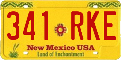NM license plate 341RKE