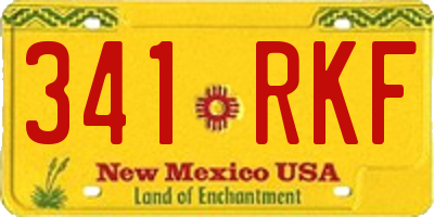 NM license plate 341RKF
