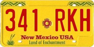 NM license plate 341RKH