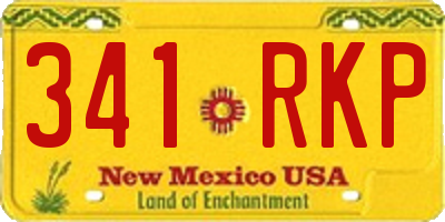 NM license plate 341RKP