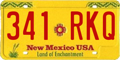 NM license plate 341RKQ