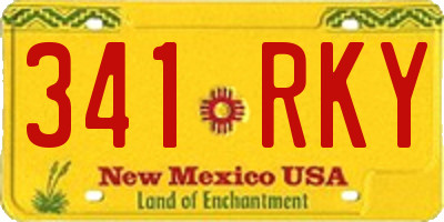 NM license plate 341RKY