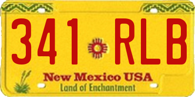 NM license plate 341RLB