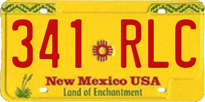 NM license plate 341RLC