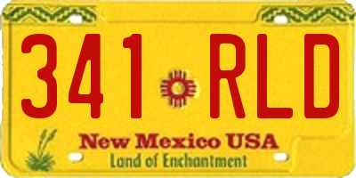 NM license plate 341RLD
