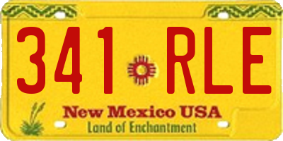 NM license plate 341RLE