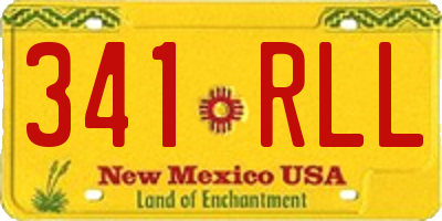 NM license plate 341RLL