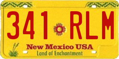 NM license plate 341RLM