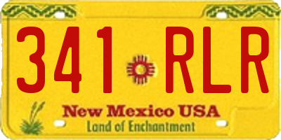 NM license plate 341RLR