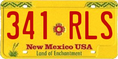 NM license plate 341RLS